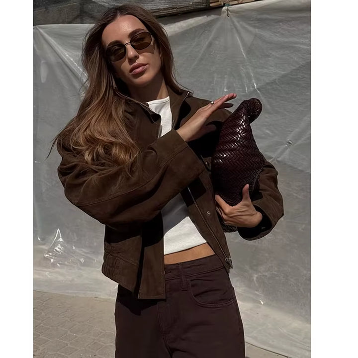 Women'S Autumn Jackets 2025 New Fashion Big Pocket Elegant Women'S Loose Warm Jackets Autumn Street Chic Young Student Coats